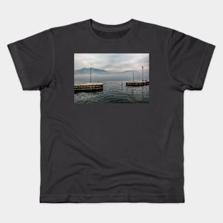 Winter Lake Garda at Castelletto Kids T-Shirt